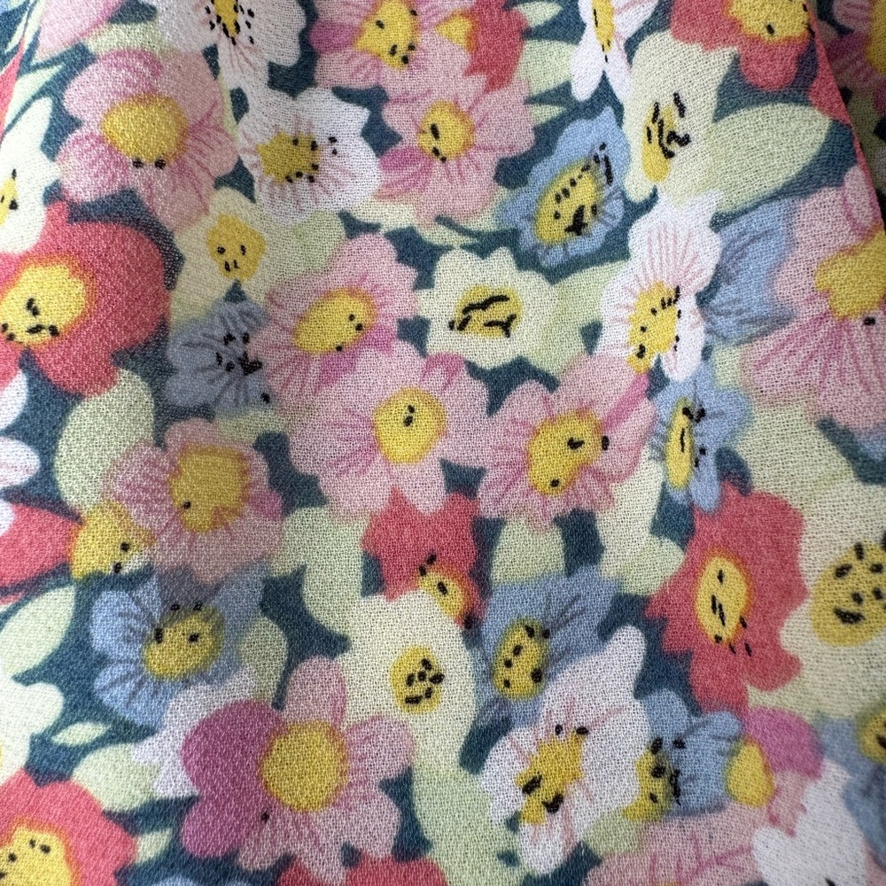 MELLODAY Multicolor Floral Ruffle Top - Picture 3 of 14